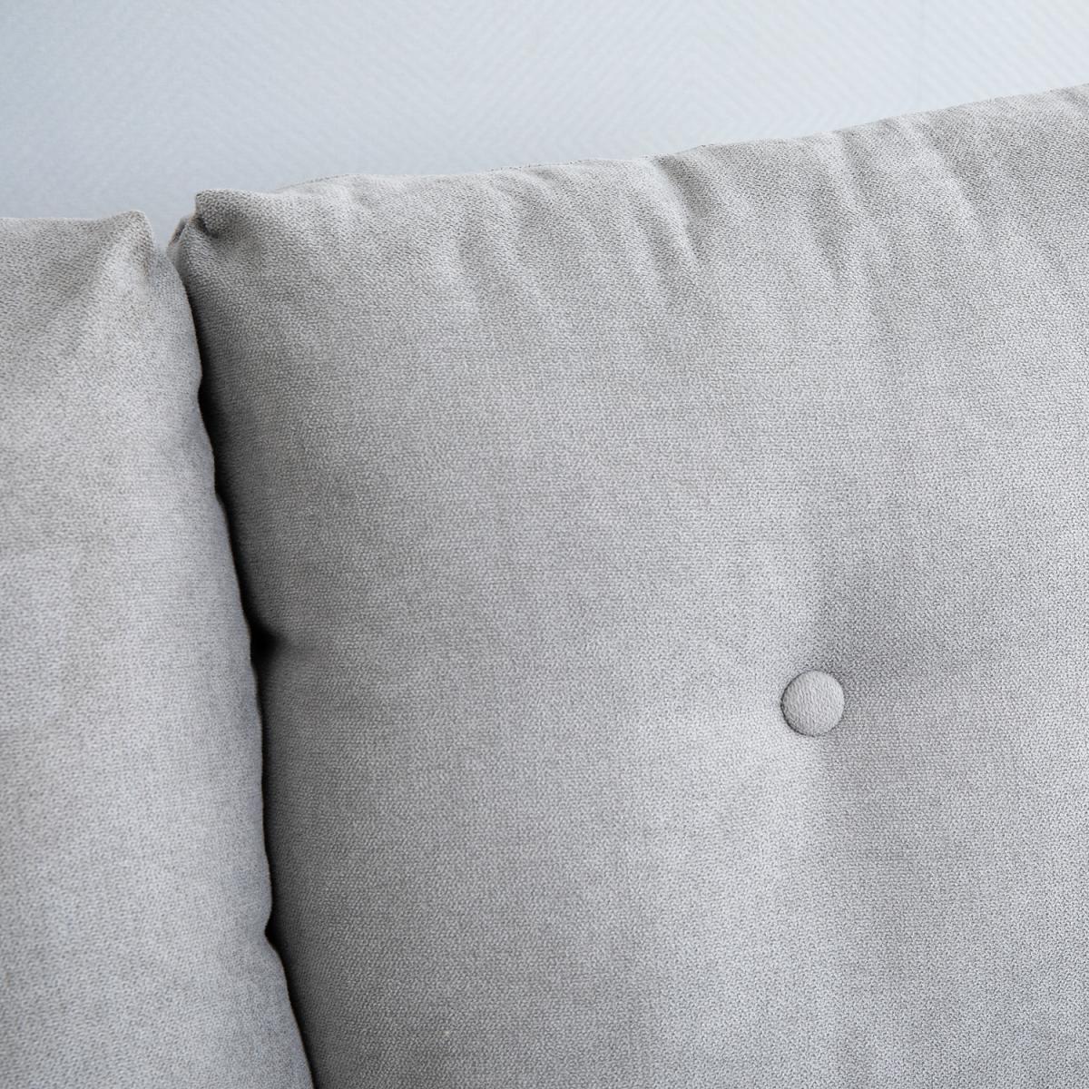 Fabric Upholstery Double Seat Sofa - Grey – image 7