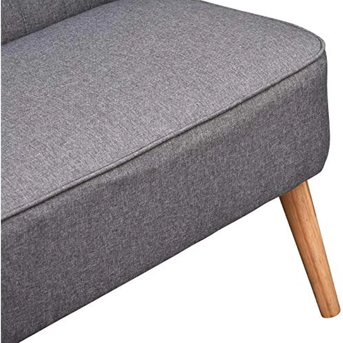 HOMCOM Modern Double Seat Sofa - Grey – image 2