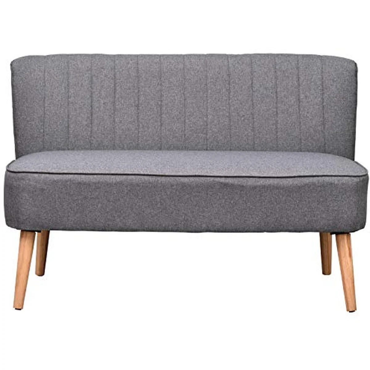 HOMCOM Modern Double Seat Sofa - Grey – image 9
