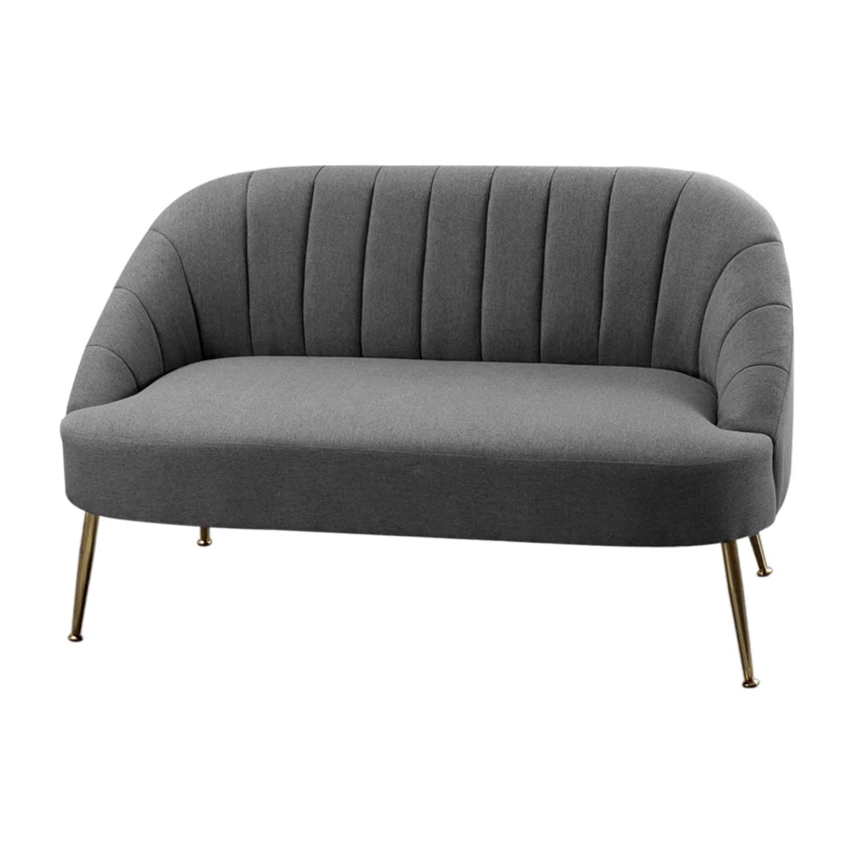 Double Seat Sanded Comfy Tub Chair - Grey – image 1