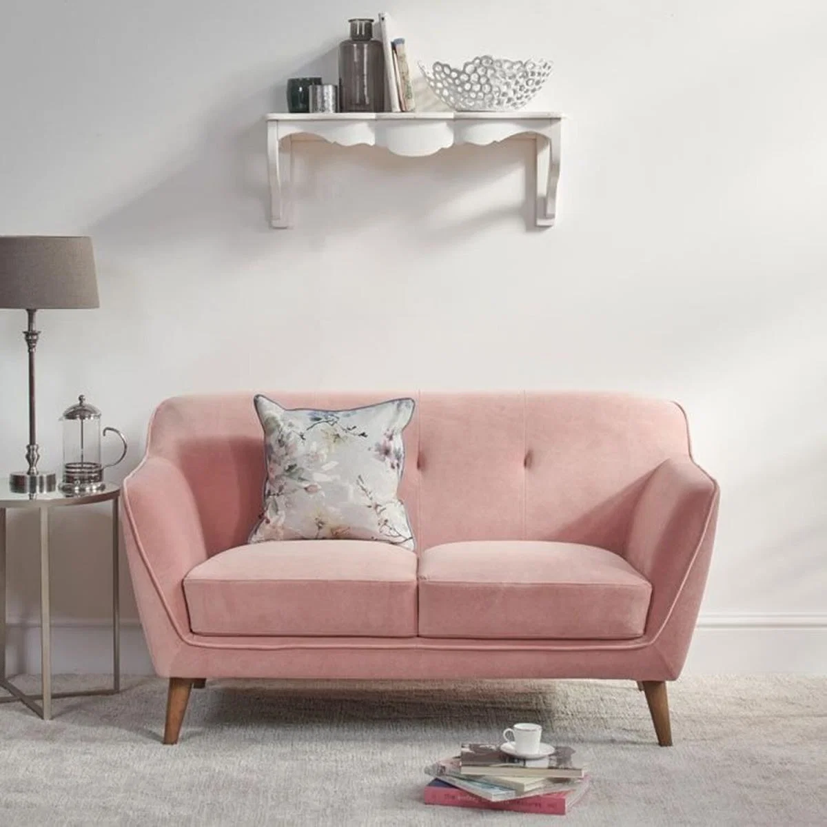 Freddie 2 Seater Sofa - Dusty Pink – image 1