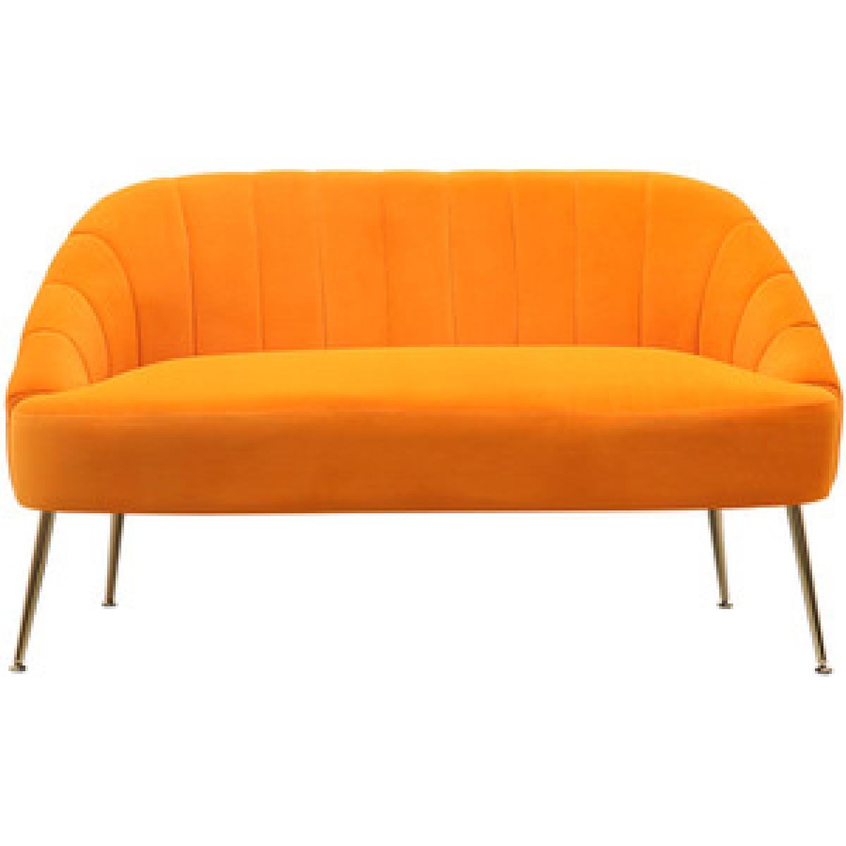 Velvet Comfy Tub Chair Double Seat Sofa - Grey – image 6