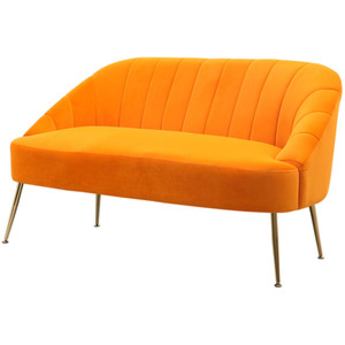 Velvet Comfy Tub Chair Double Seat Sofa - Grey – image 7