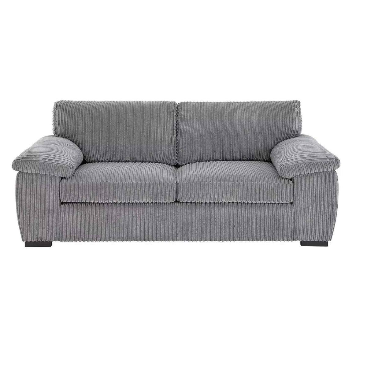Amara Modern Jumbo Cord 2 Seater - Grey – image 2