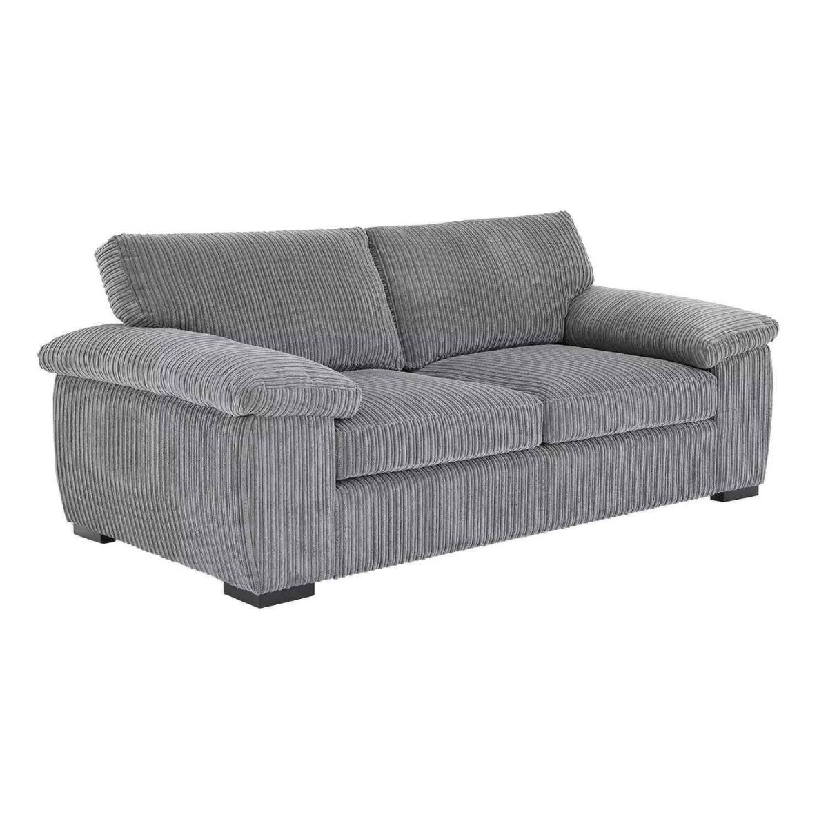 Amara Modern Jumbo Cord 2 Seater - Grey – image 3