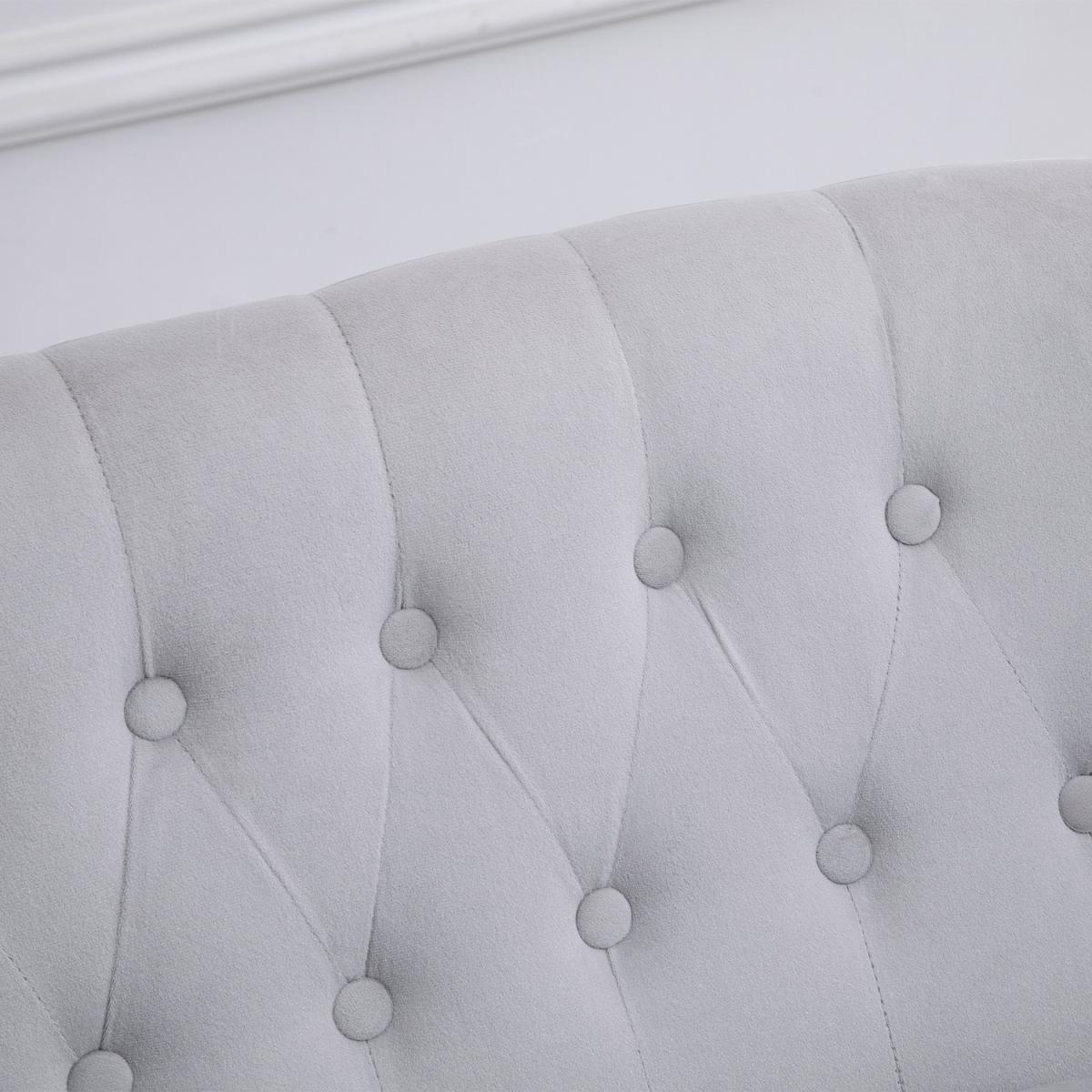 French Inspired Two Seat Lounger  - Grey – image 6
