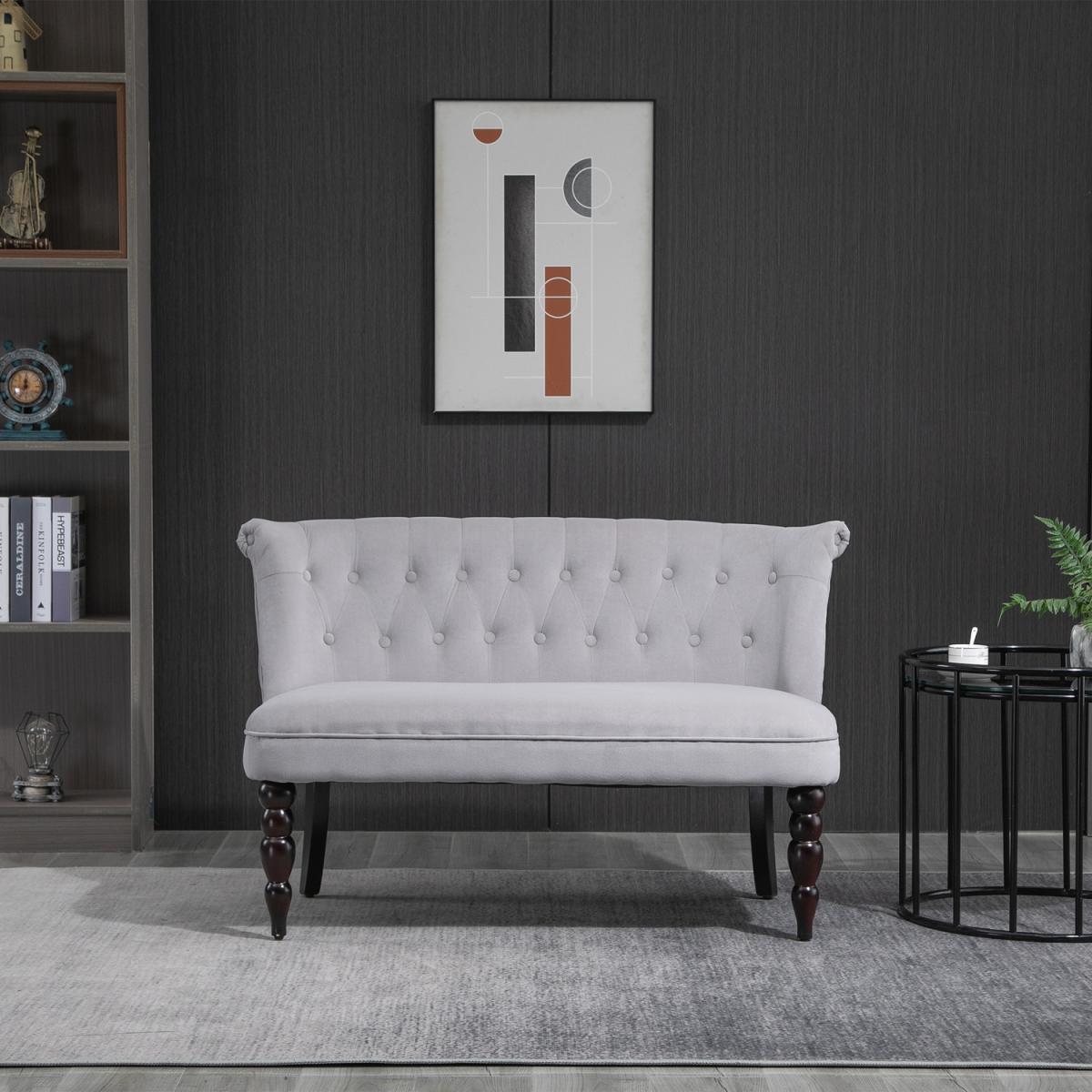 French Inspired Two Seat Lounger  - Grey – image 9