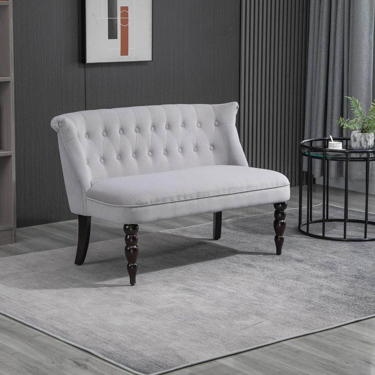 French Inspired Two Seat Lounger  - Grey – image 10