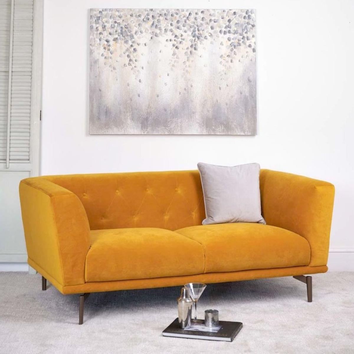 Baron 2 Seater Sofa - Mustard – image 2