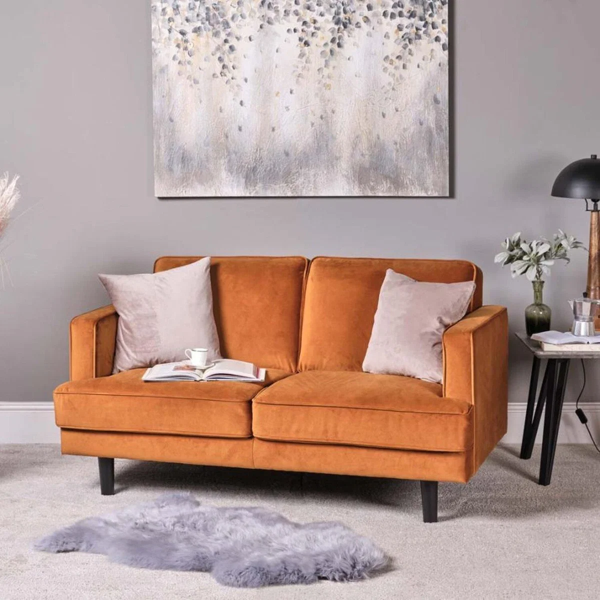 Bailey 2 Seater Sofa - Mustard – image 2