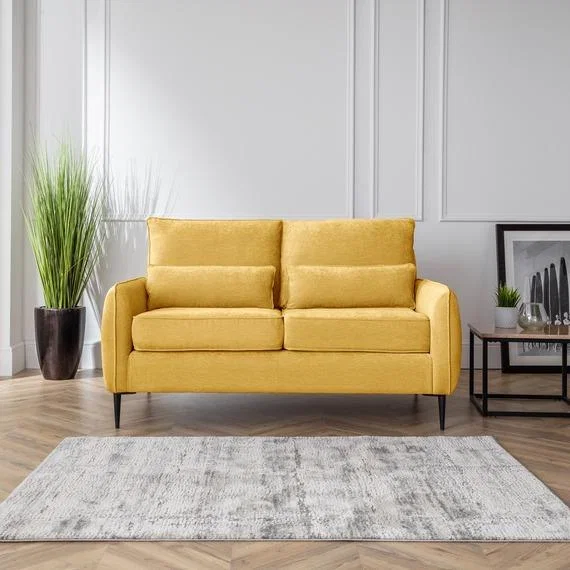 The Hannah 2 Seater Sofa - Gold