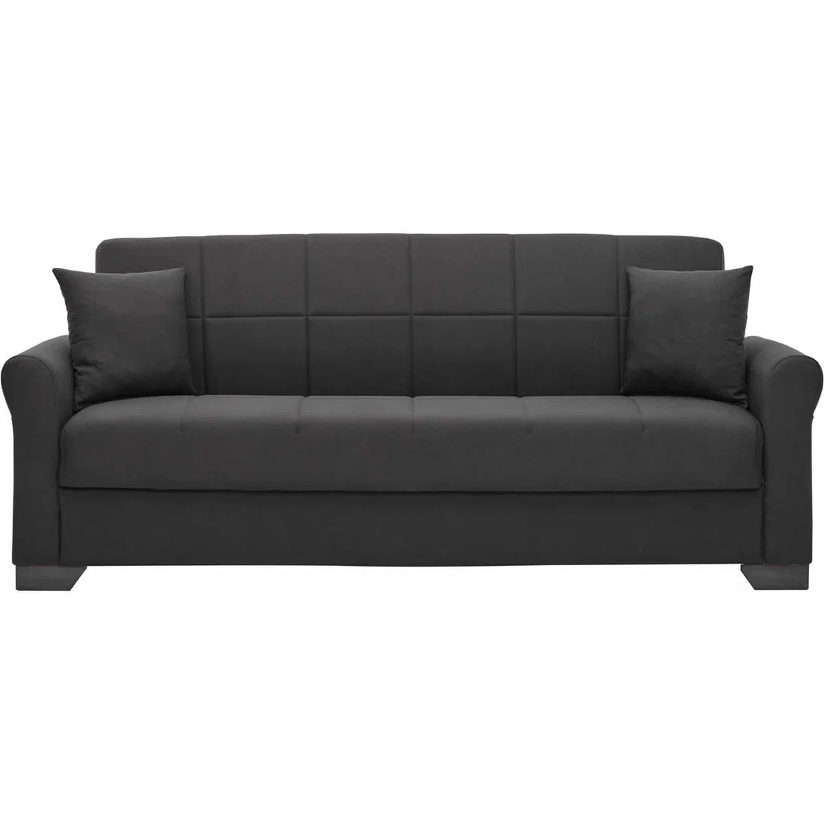 Malthe Linen Sofa Bed 2 Seater with Storage - Grey – image 2