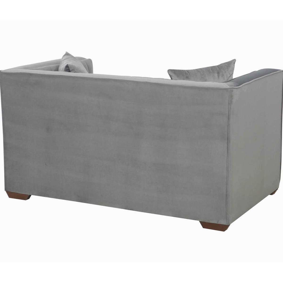 Ashley 2 Seater Sofa Velvet Grey - Grey – image 2