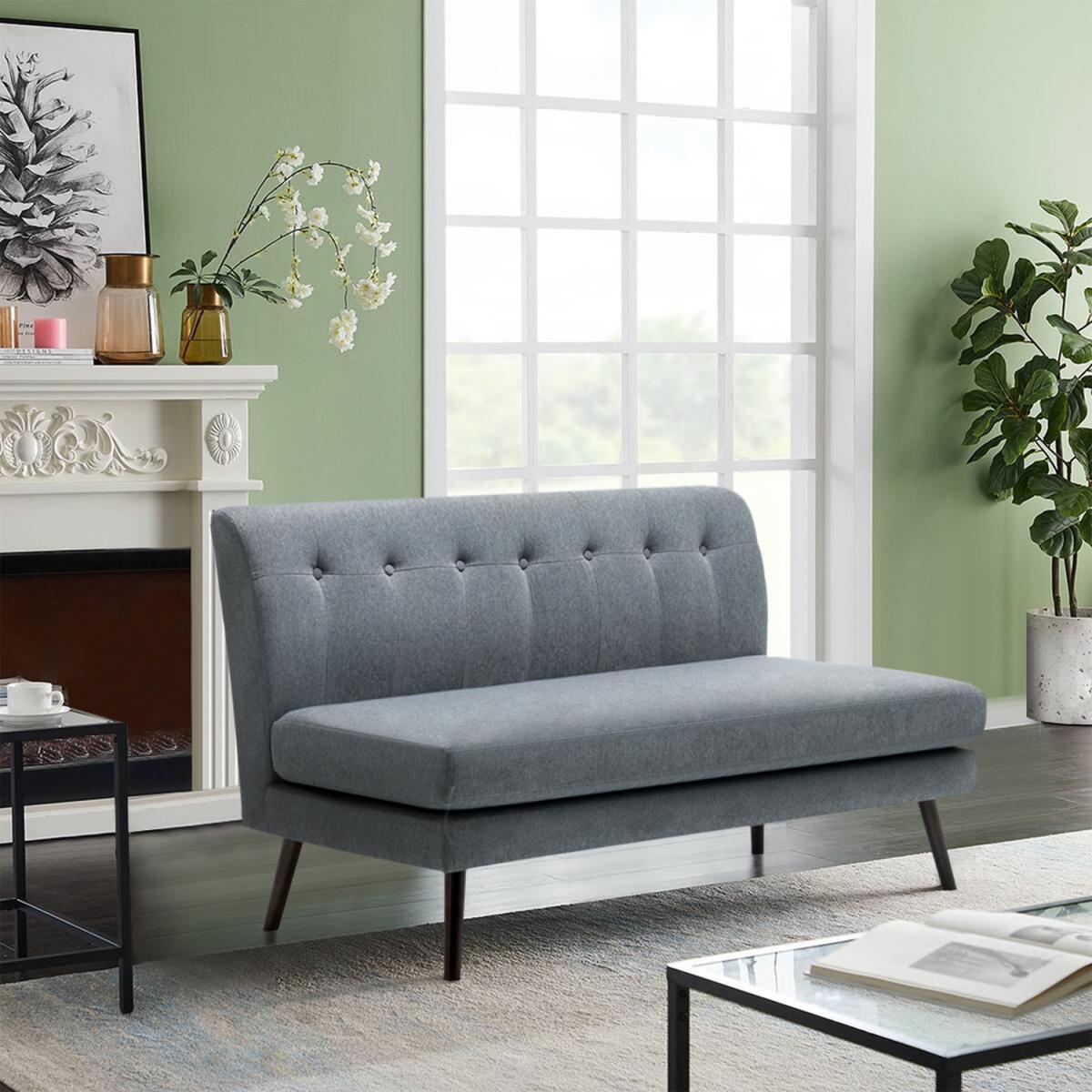 Linen 2 Seat Sofa - Grey – image 6