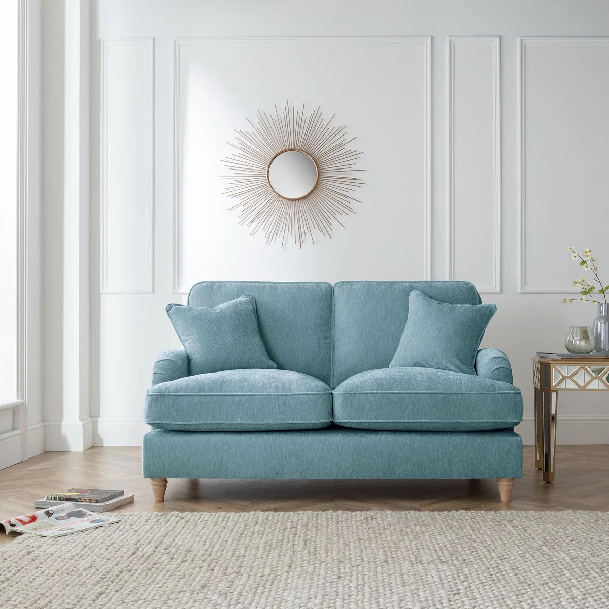The Eva 2 Seater Sofa - Lagoon – image 1