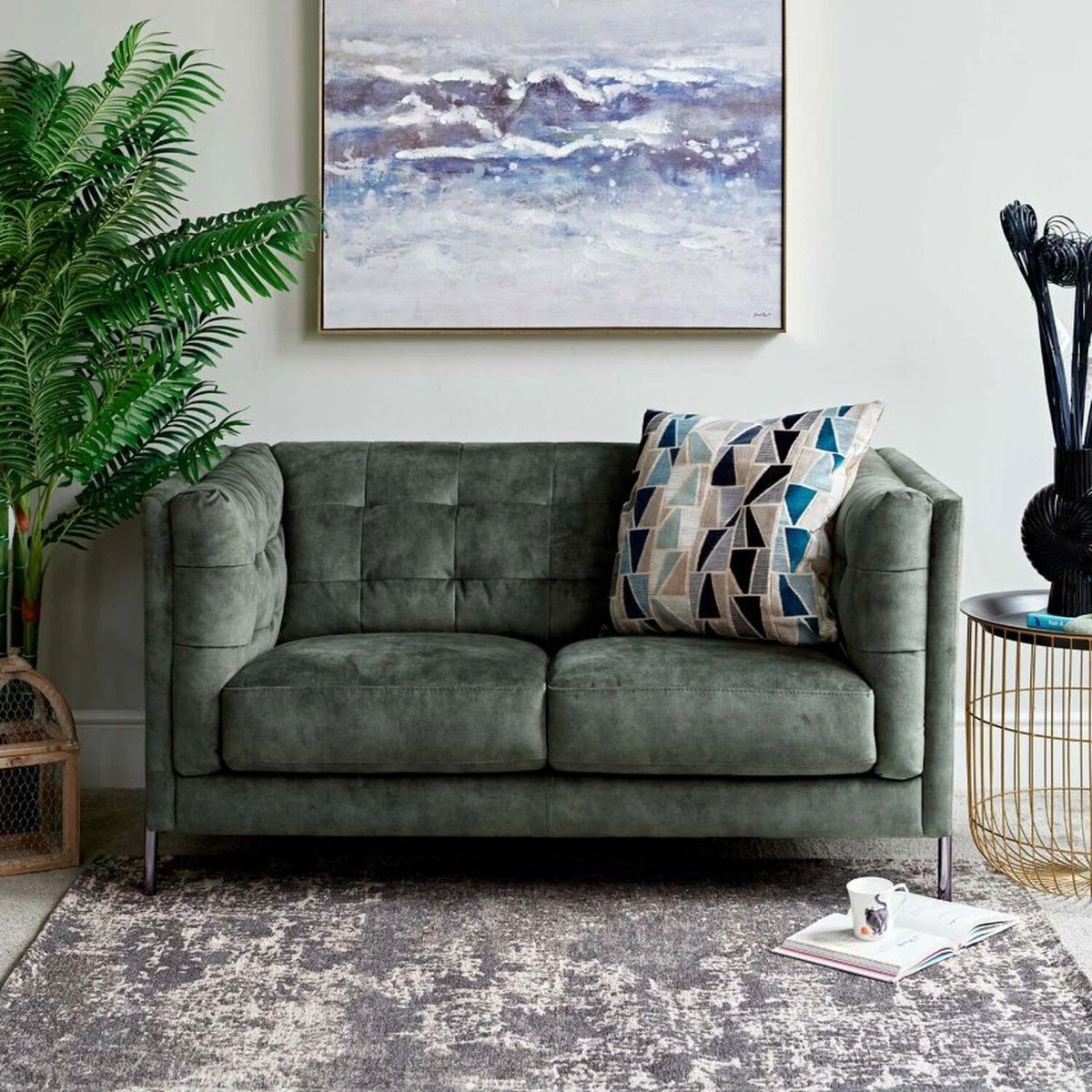 Marseilles 2 Seater Sofa - Forest Green – image 2