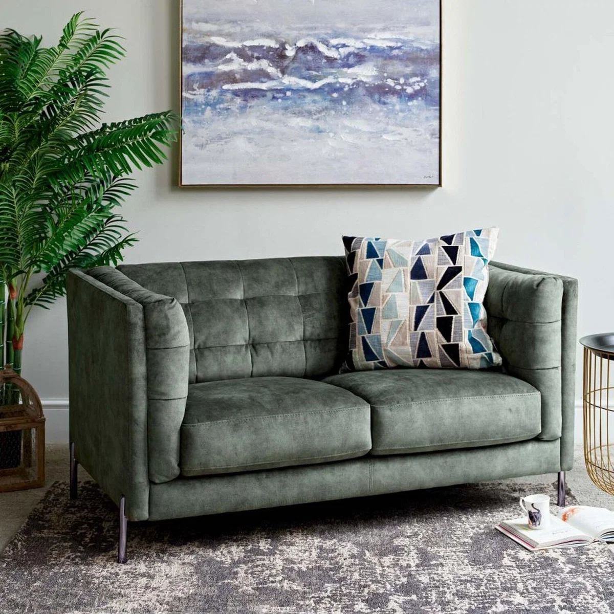 Marseilles 2 Seater Sofa - Forest Green – image 3