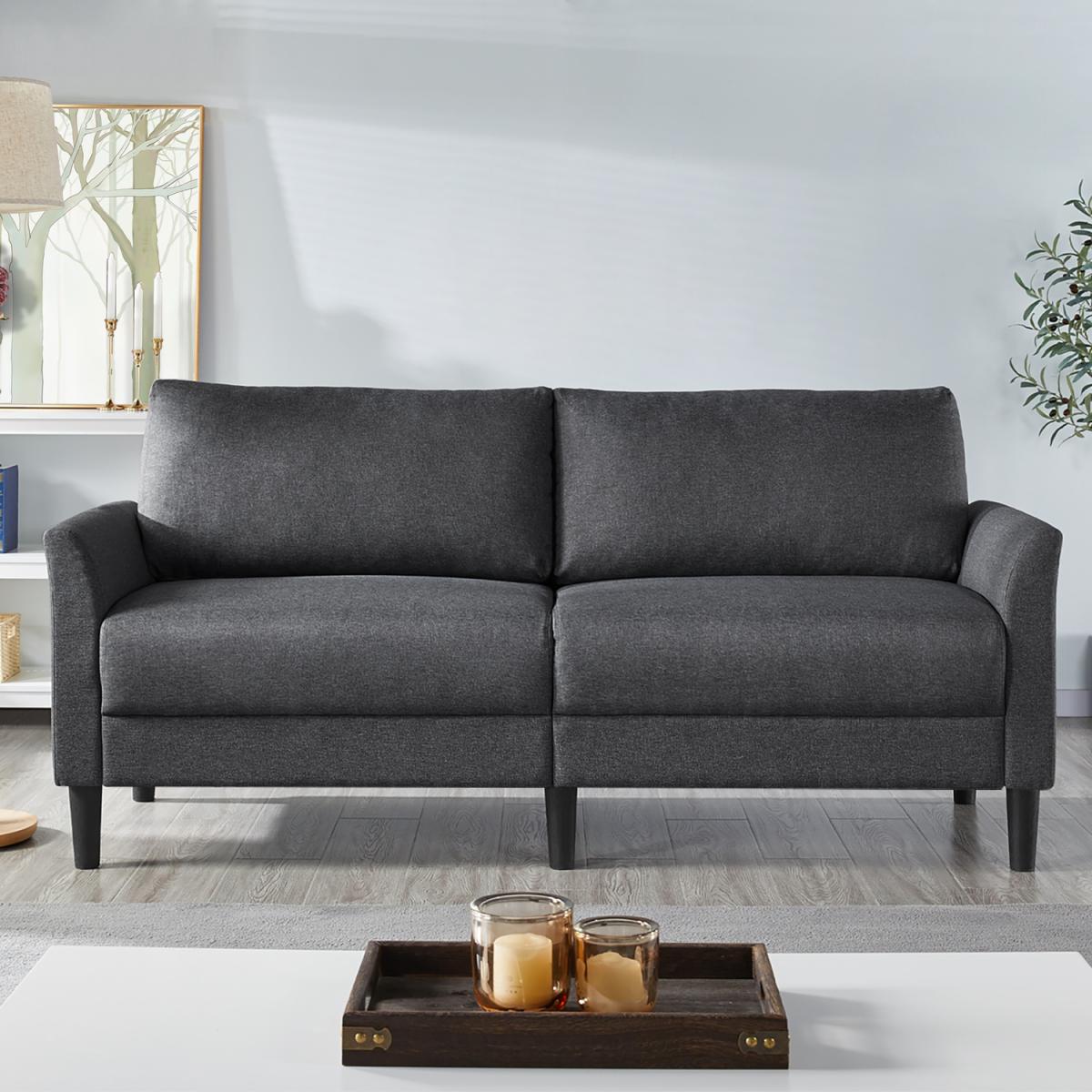 2-Seater Sofa for Living Room - Grey – image 3