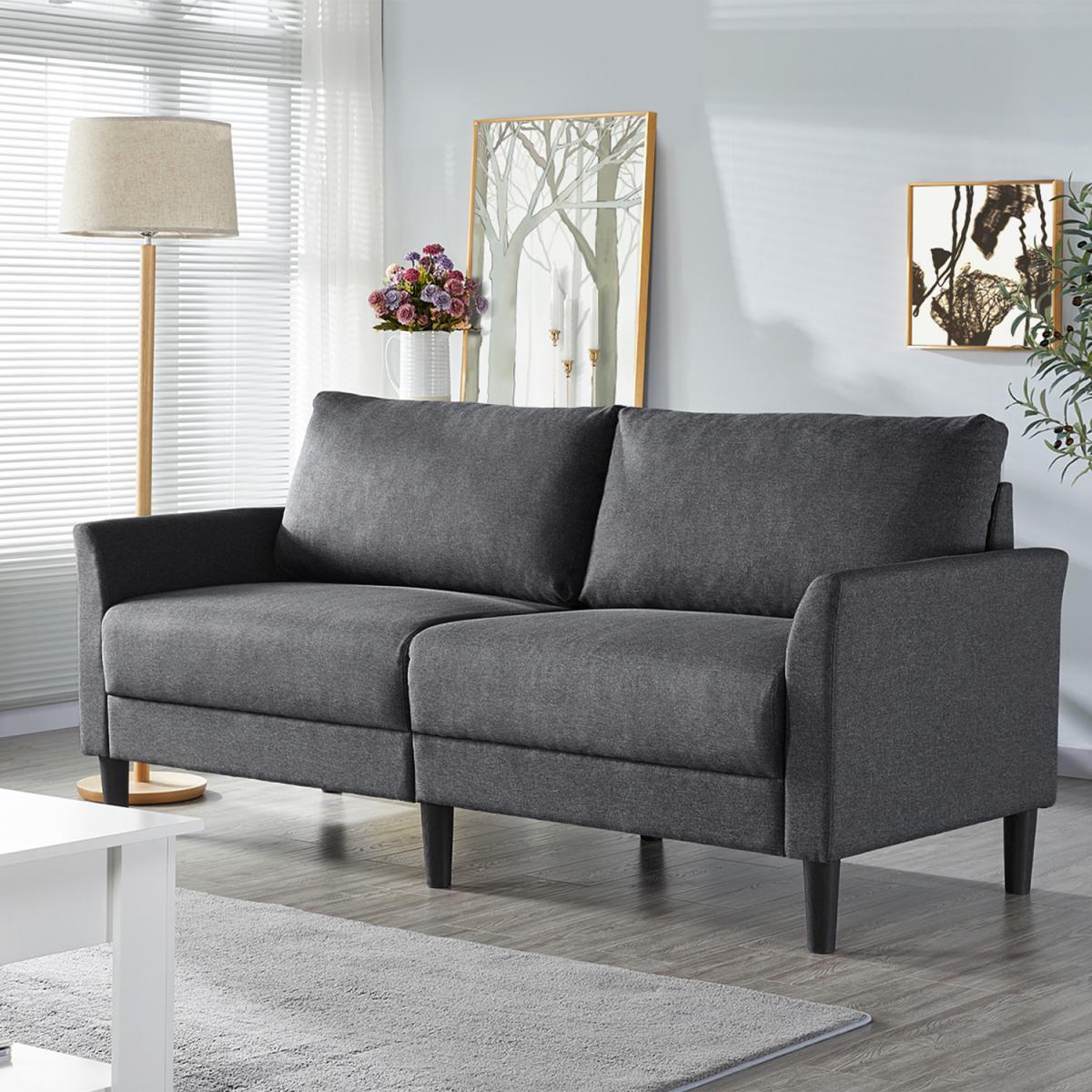 2-Seater Sofa for Living Room - Grey – image 4