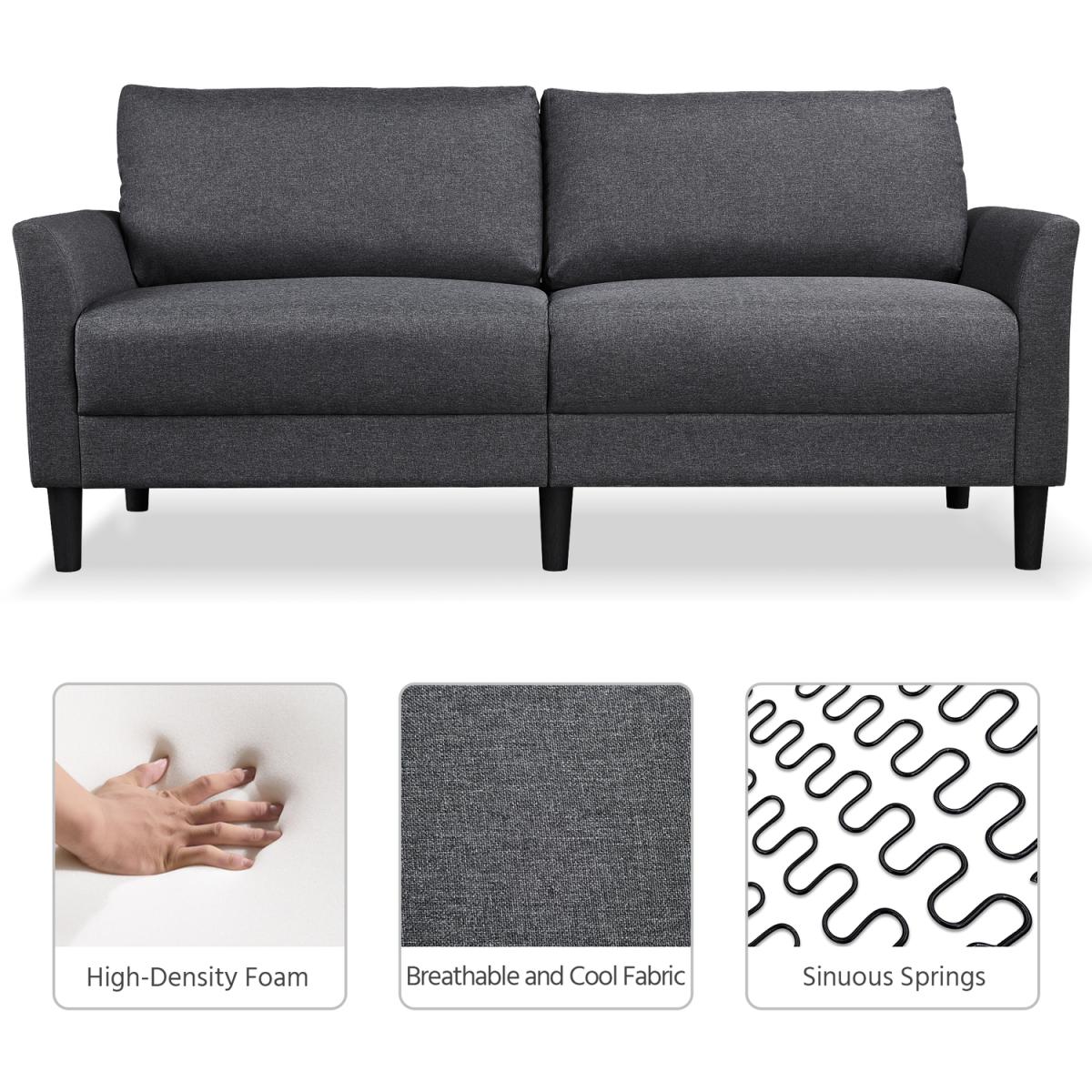 2-Seater Sofa for Living Room - Grey – image 6