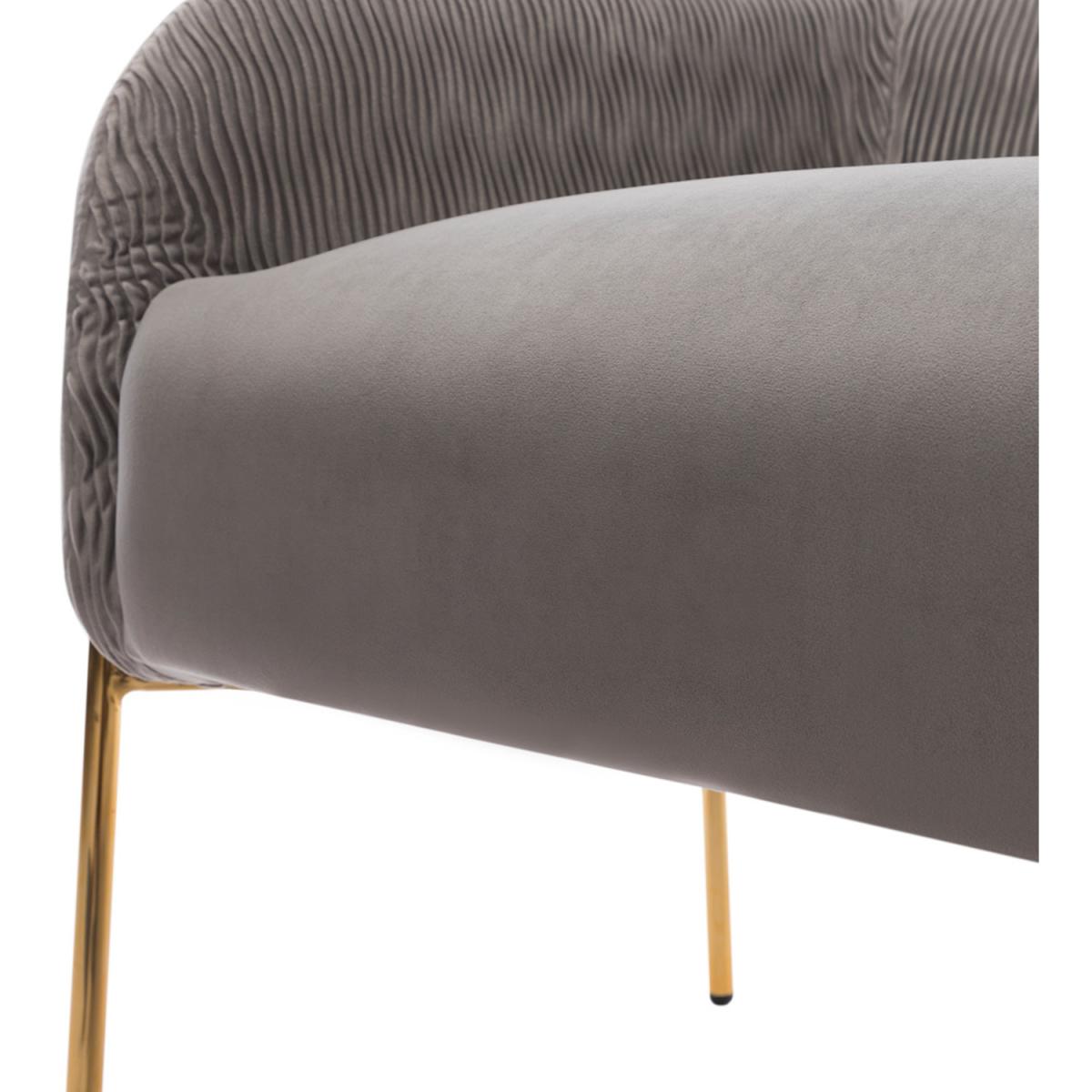 Pleated Velvet Accent Chair Single/Double - Green / Double – image 11