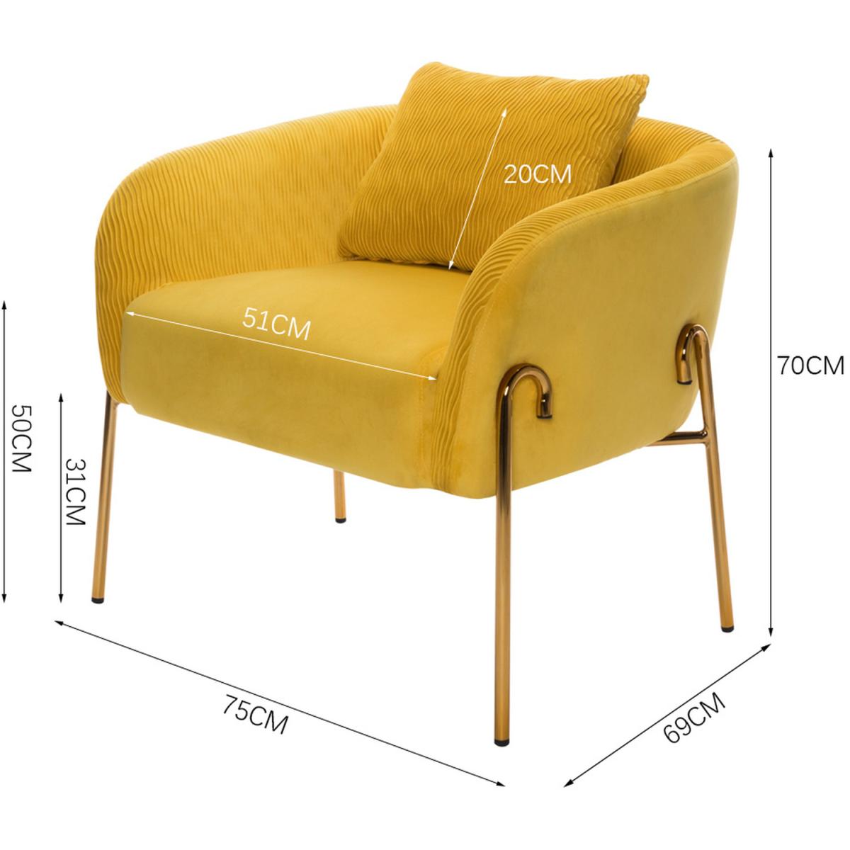 Pleated Velvet Accent Chair Single/Double - Green / Double – image 18
