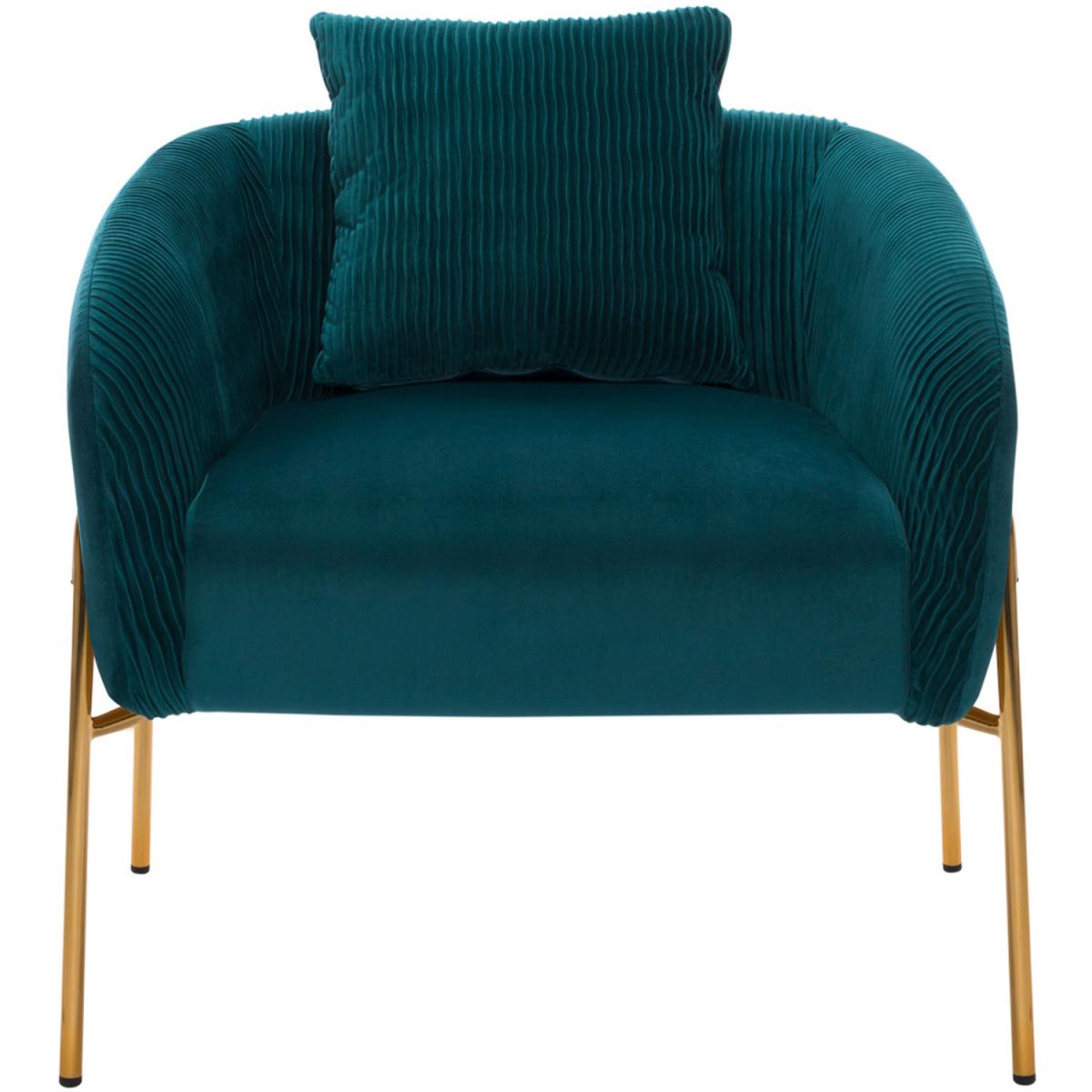 Pleated Velvet Accent Chair Single/Double - Green / Double – image 19