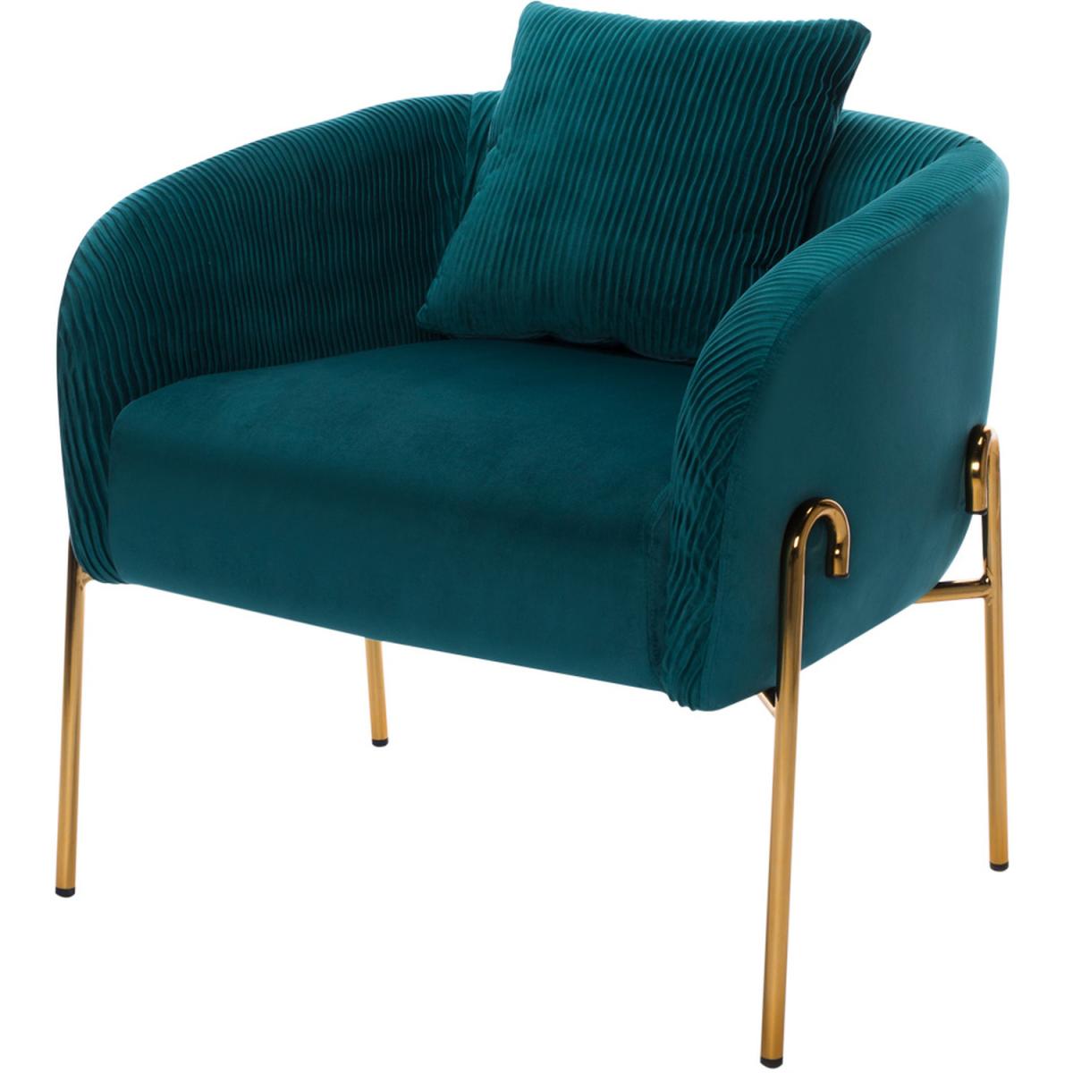 Pleated Velvet Accent Chair Single/Double - Green / Double – image 20