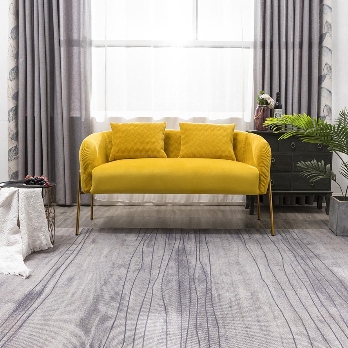 Pleated Velvet Accent Chair Single/Double - Green / Double – image 6