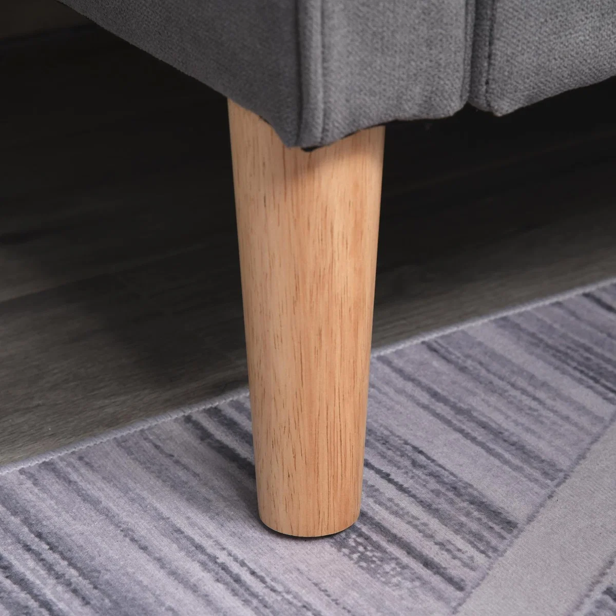 Modern 2 Seater Storage Sofa - Grey – image 9