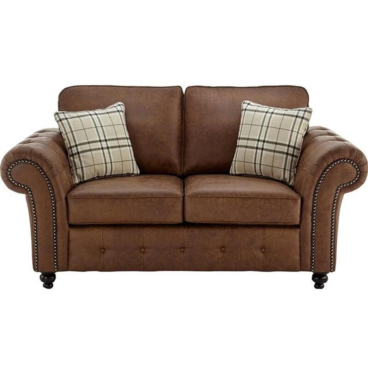 Oakland 2 Seater and 2 Seater Sofa Set - Brown – image 2