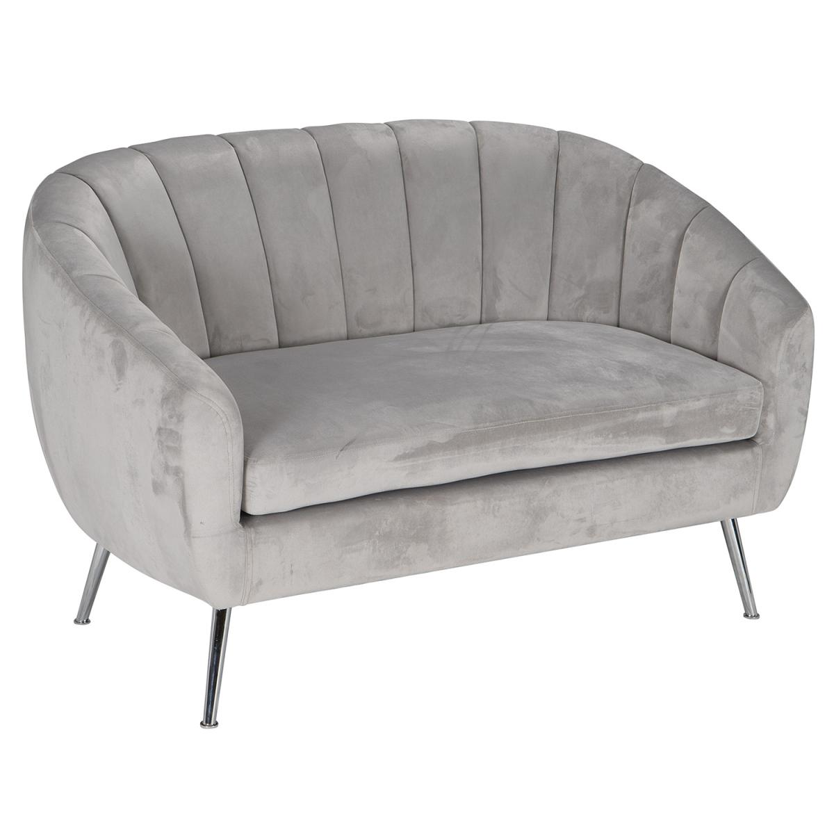 Grey Shell 2 Seater Sofa - Grey – image 3