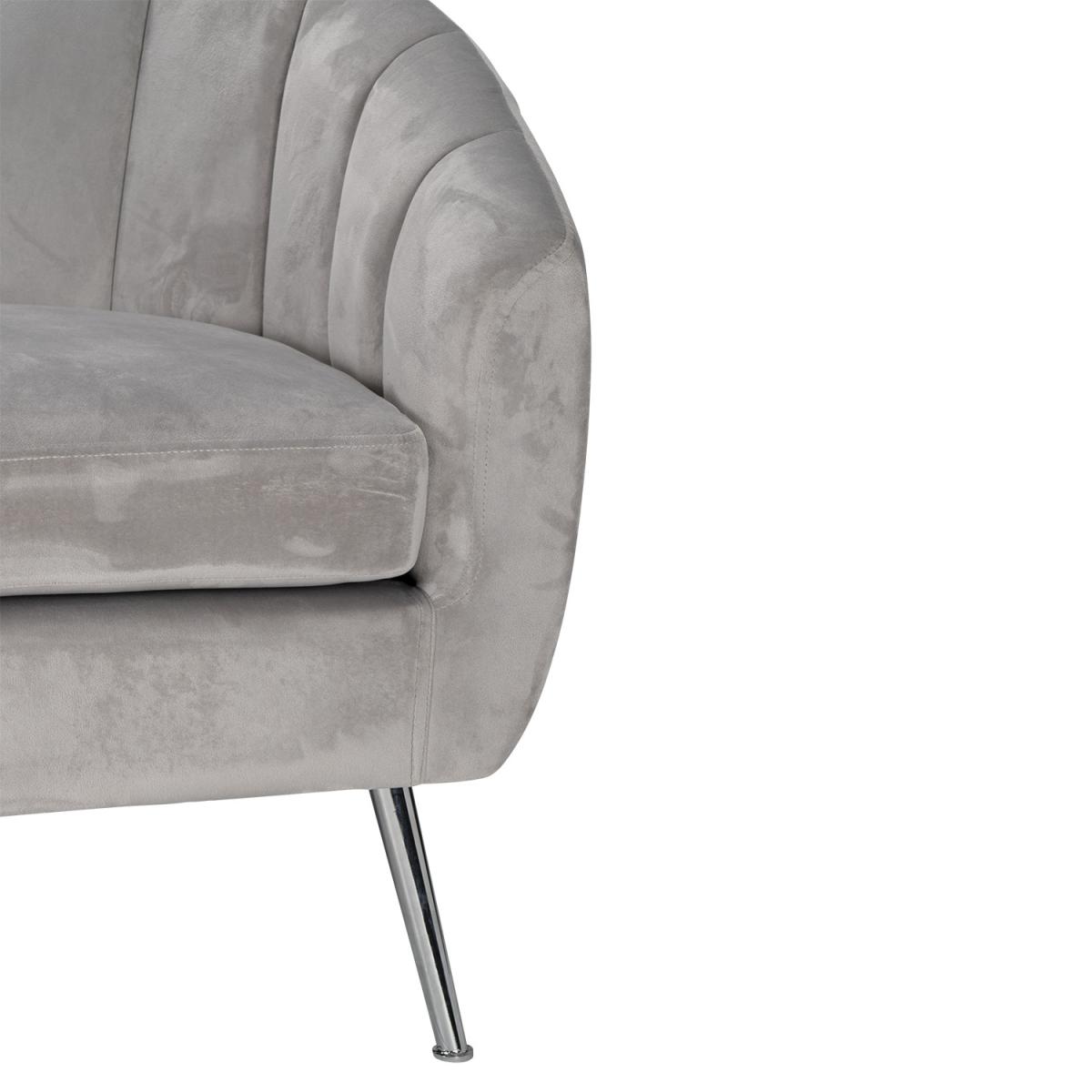 Grey Shell 2 Seater Sofa - Grey – image 6