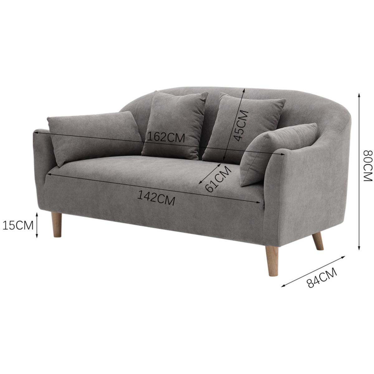 Cashmere Linen 2 Seater Sofa - Blue – image 9