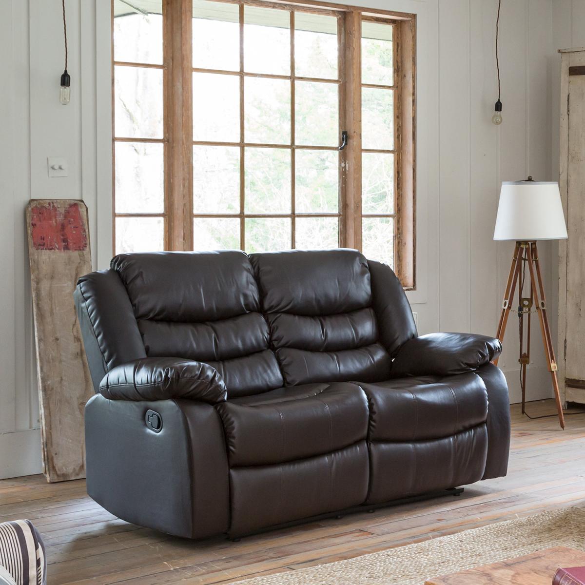 Brooklyn 2 Seat Recliner Sofa - Black – image 3