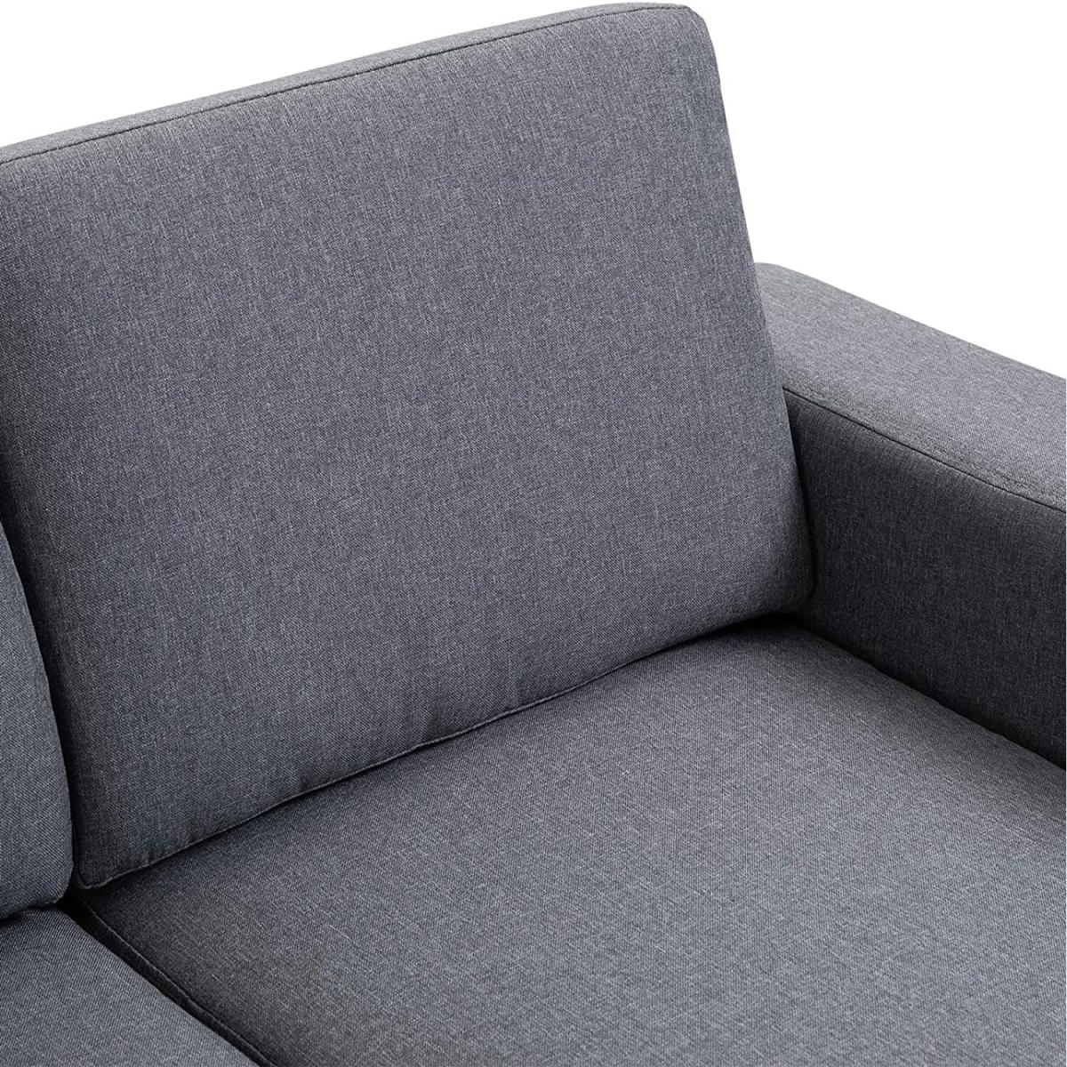 Modern Double Seat Sofa - Grey – image 5