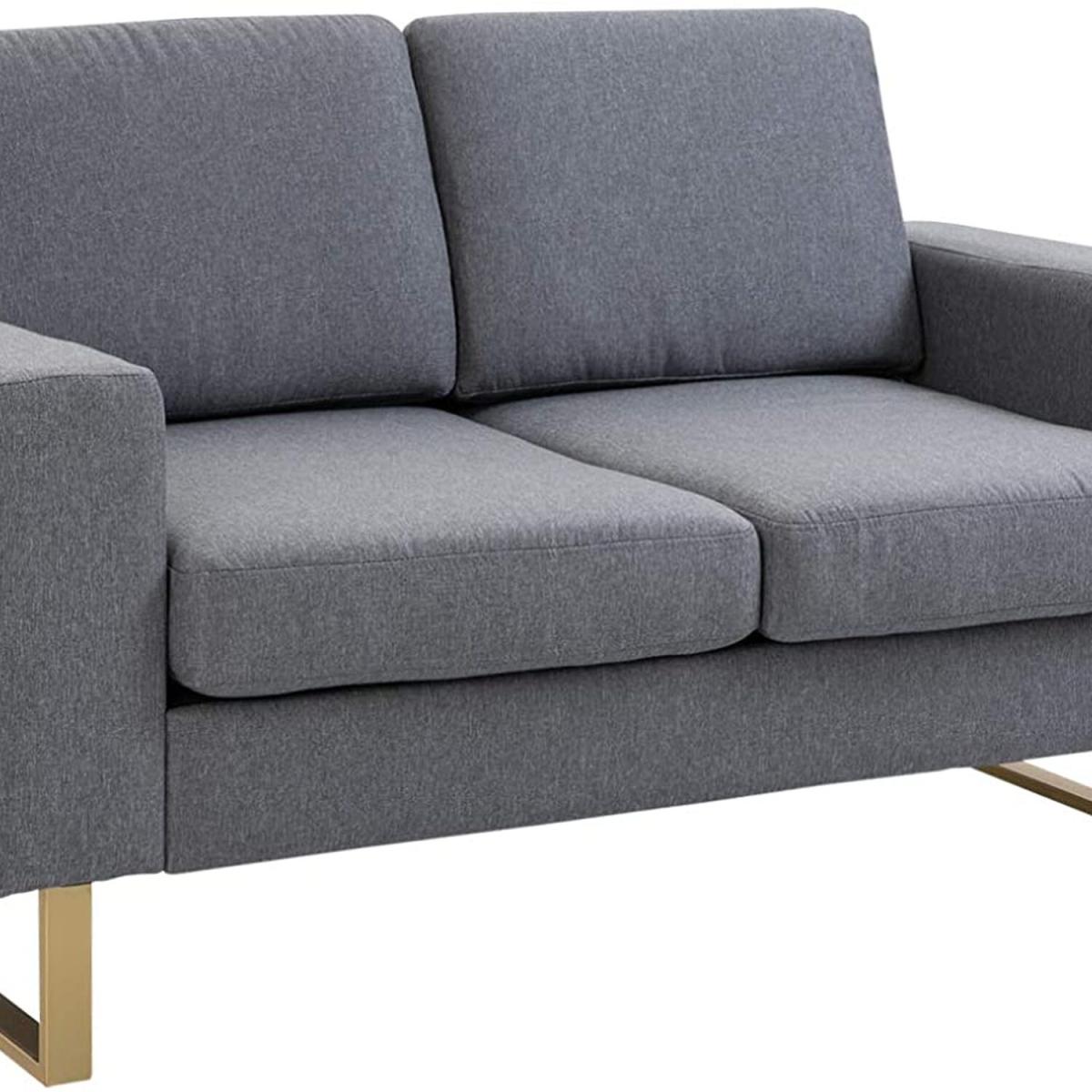 Modern Double Seat Sofa - Grey – image 6