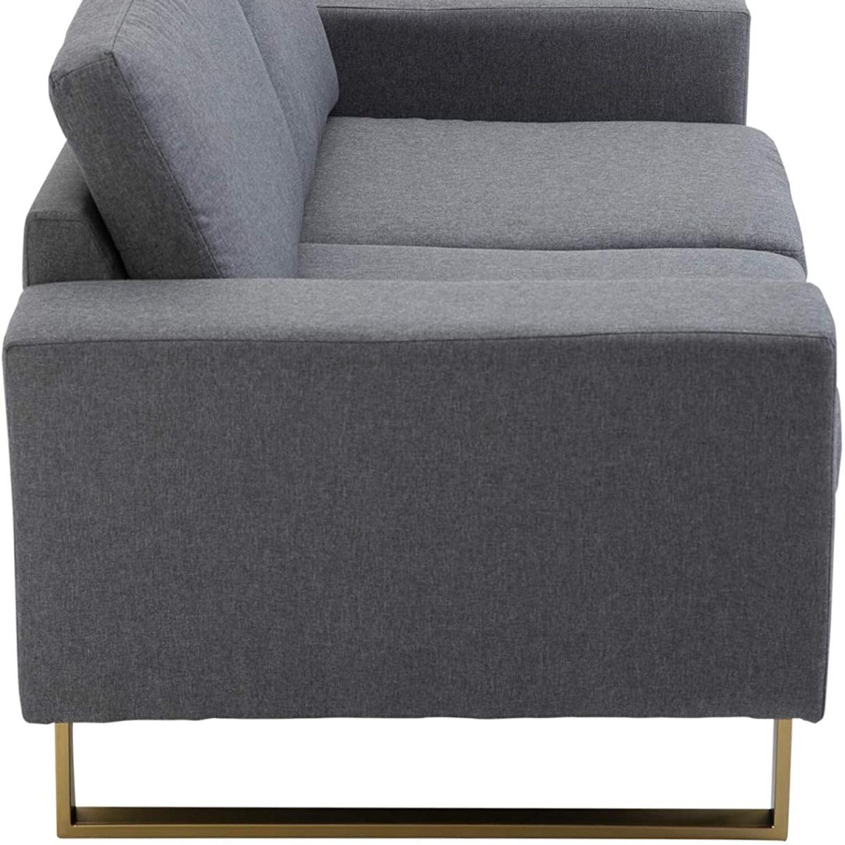 Modern Double Seat Sofa - Grey – image 7