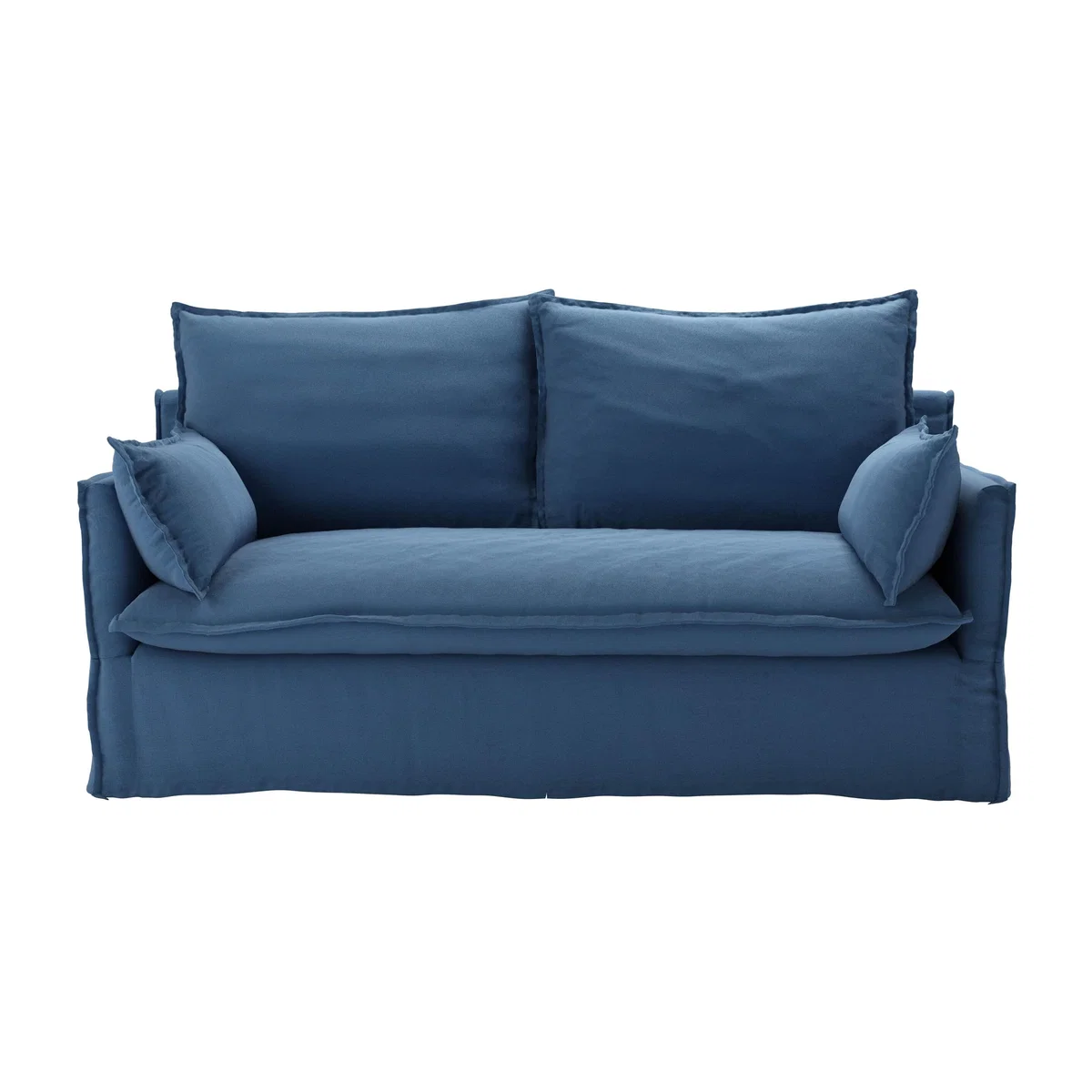 Nearly New Isaac 2.5 Seat Sofa in Heather Blue Smart Cotton - sofa.com – image 1