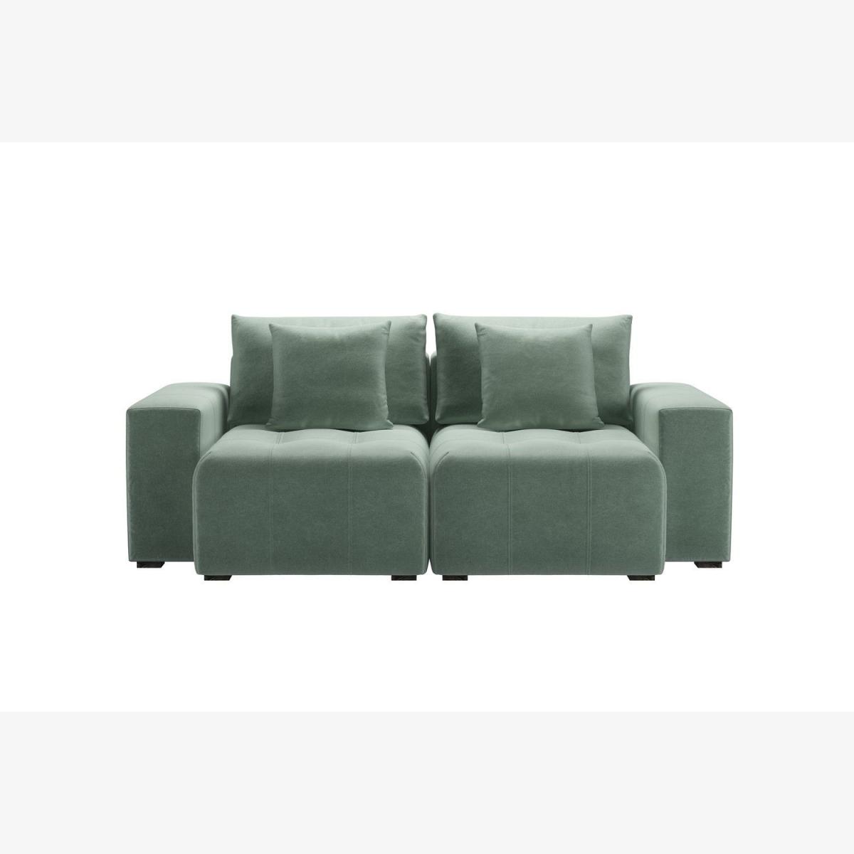 Romy 2 Seat Sofa in Sage Smart Velvet - sofa.com – image 1