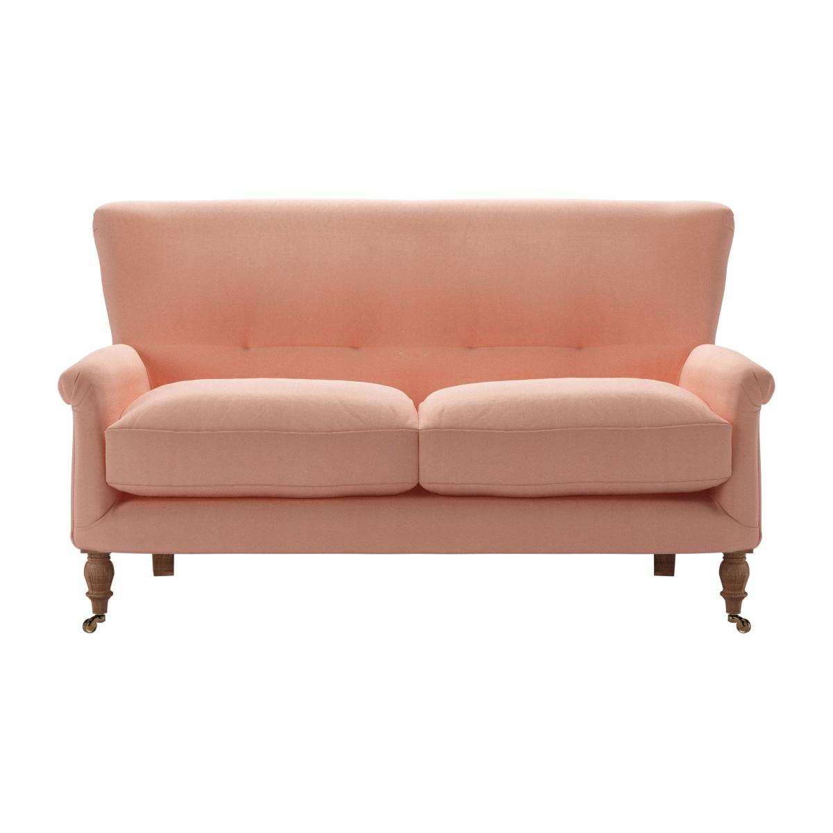 Alderney 2 Seat Sofa in Sakura Pink Organic Smart Cotton – image 1