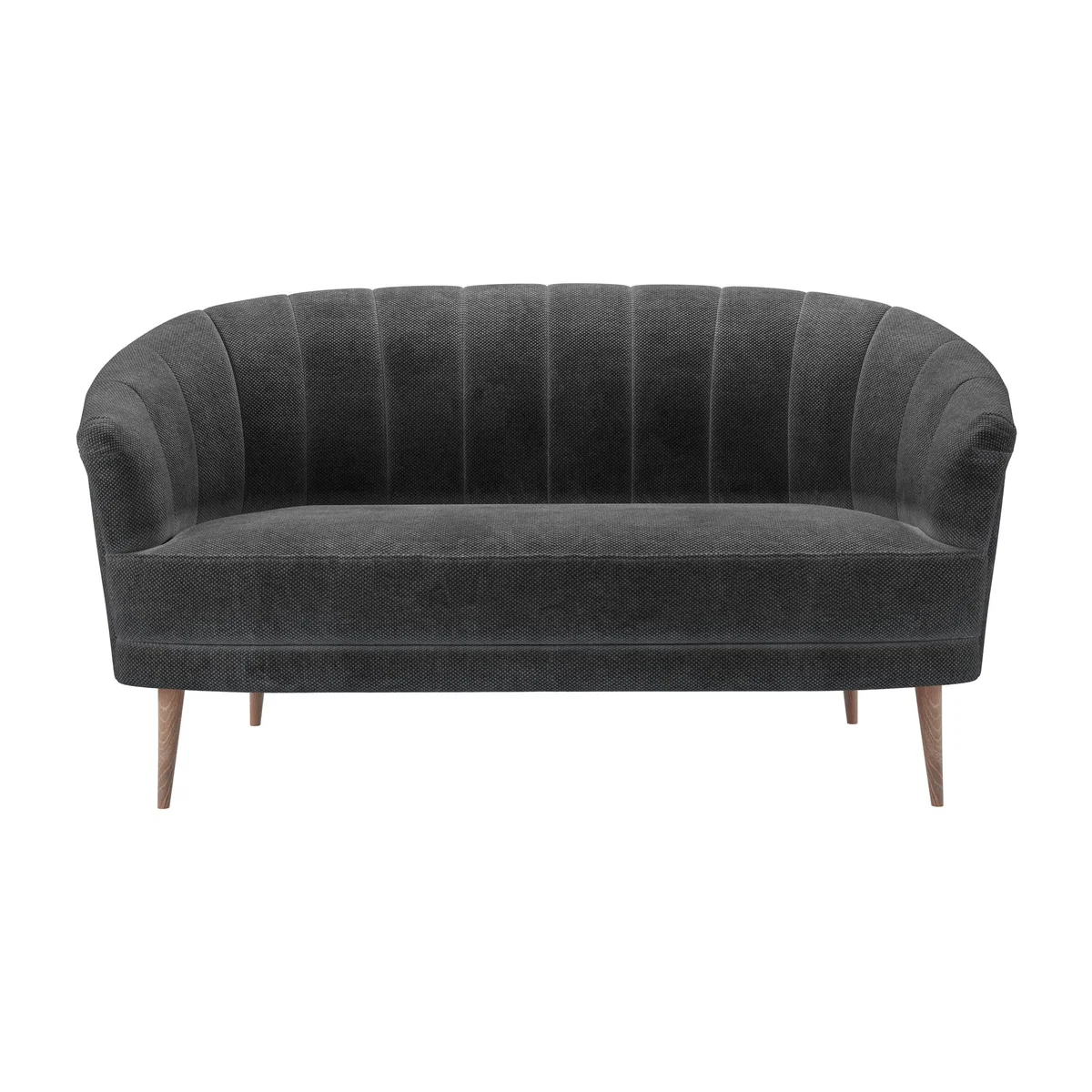 Harper 2 Seat Sofa in Raven Speckled Chenille – image 1