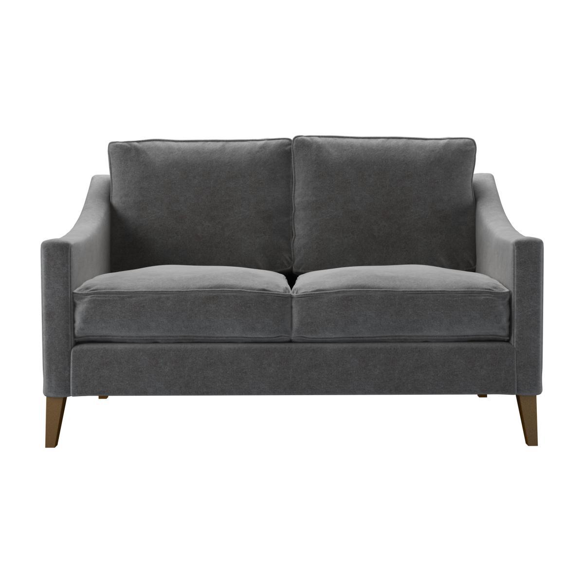 Iggy 2 Seat Sofa (breaks down) in Earl Grey Smart Velvet - sofa.com – image 1