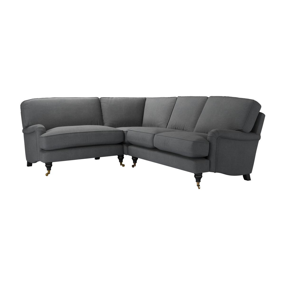 Bluebell Asym. Crn: LHF Loveseat w RHF 2 Seat in Monsoon Brushed Linen Cotton - sofa.com – image 1
