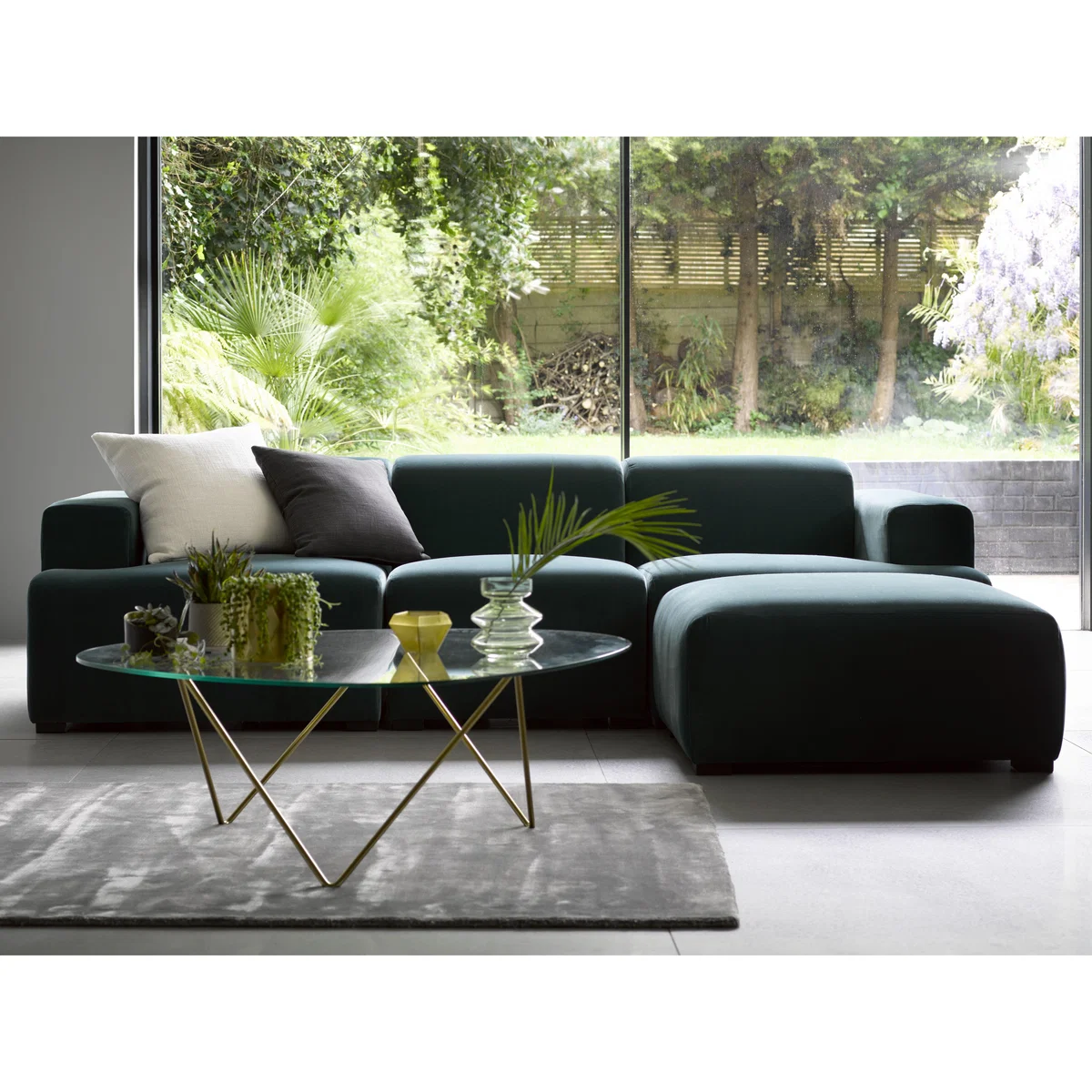 Oliver Two Seat Sofa in Hydrangea Highland Tweed - sofa.com – image 2