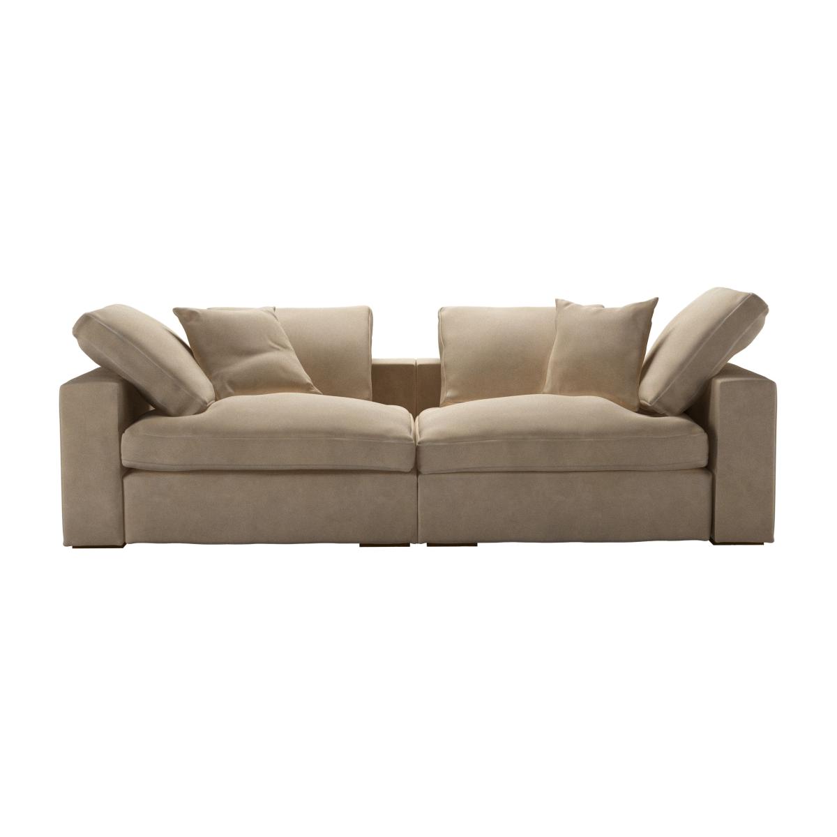 Long Island 2 Seat Sofa in Fawn Aquaclean Clever Velvet – image 1
