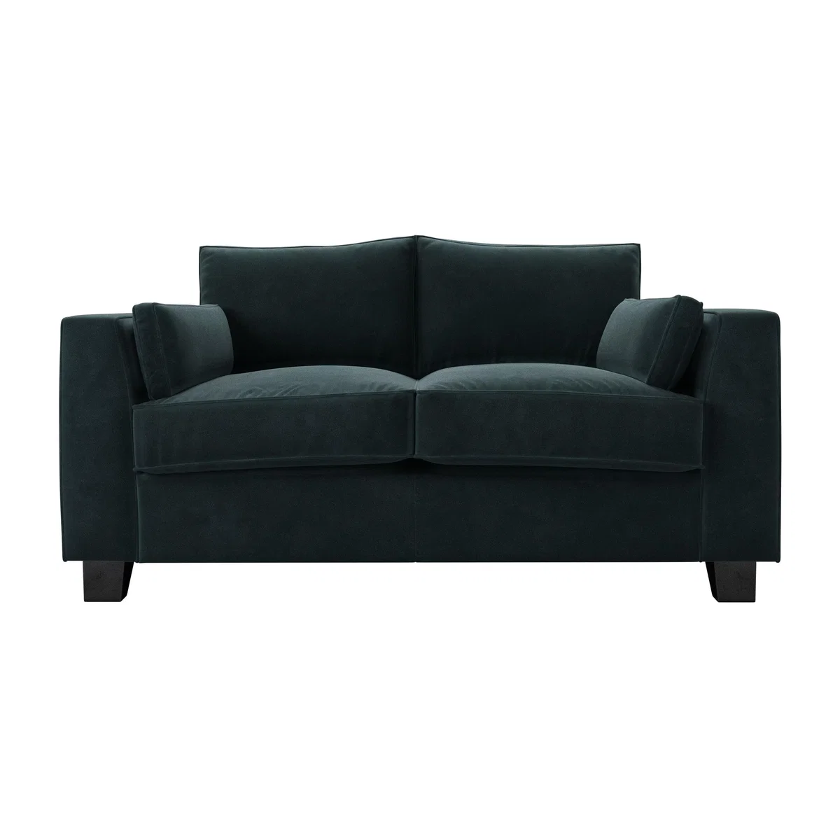 Bowie 2 Seat Sofa in Deep Forest Aquaclean Clever Velvet – image 1