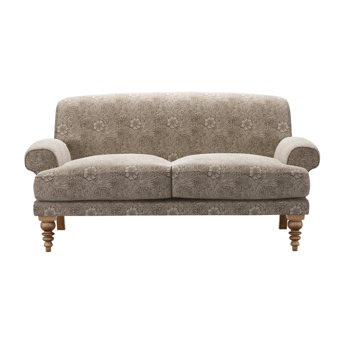 Saturday 2 Seat Sofa in Marigold Velvet Iron – image 1