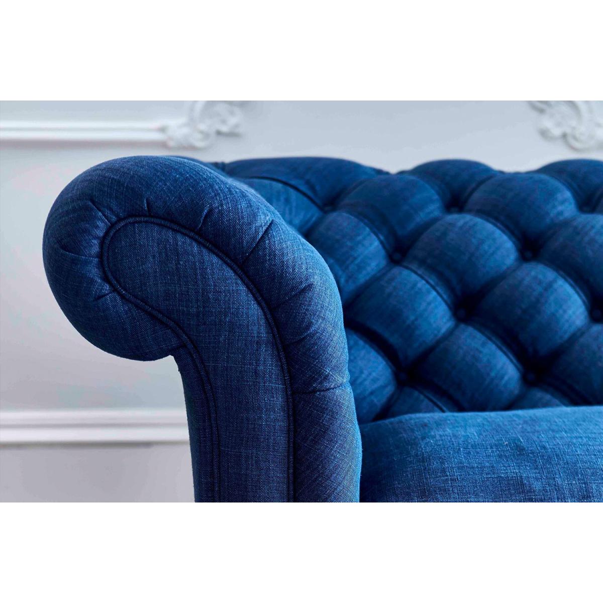 Oscar 2 Seat Sofa in Skyfall Cotton Matt Velvet – image 4