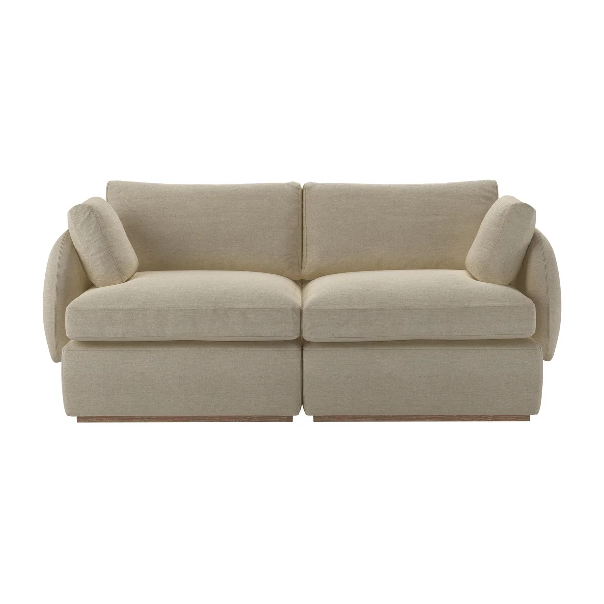 Ren 2 Seat Sofa in Pampas Hygge Smart Linen – image 1